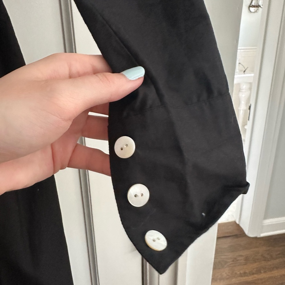 Room 502 Button-Front Black Long Sleeve Shirt Dress - Picture 8 of 10